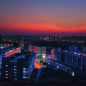 学校晚霞